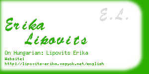 erika lipovits business card